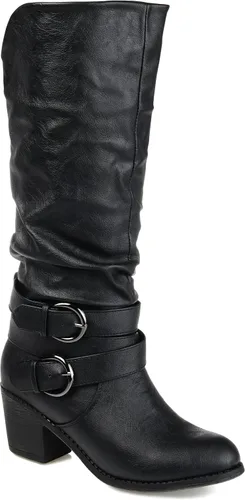 Vista 7 de Journee Collection botas con tacón alto y hebillas para mujer