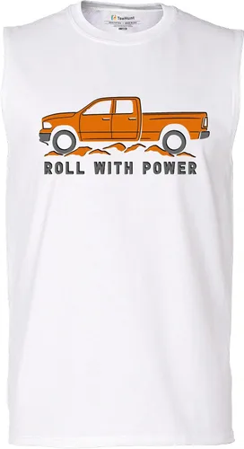 Vista 21 de Tee Hunt Camisetas gráficas y camisetas sin mangas para hombre Roll with Power Pickup Truck