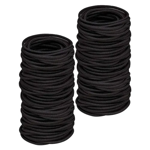 Vista 19 de 120 gomas elásticas para bebés, gomas para el pelo de algodón para niñas y niños, pequeñas bandas elásticas sin costuras para coletas, multicolor