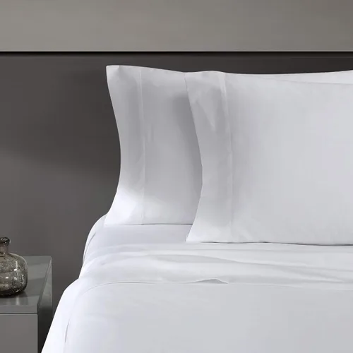 Vista 15 de Vera Wang - Juego de sábanas Queen, ropa de cama de lujo de algodón satinado, 800 hilos, juego de ropa de cama suave y lisa (Beige, Queen)