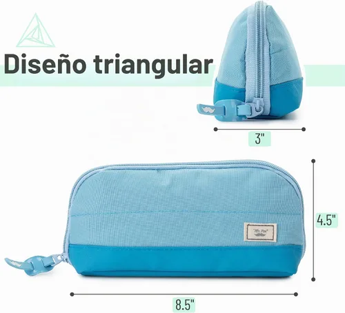 Vista 2 de Mr. Pen- Estuche para lápices de apertura amplia, diseño triangular