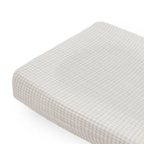 Vista 8 de Little Unicorn Funda para cambiador para recién nacidos y bebés, tela de muselina suave y transpirable, funda para cambiador de pañales para bebés