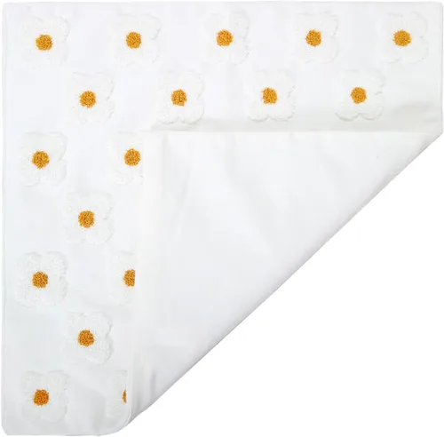 Vista 5 de DECOBIRD Funda de almohada bordada de 18 x 18 pulgadas, diseño floral beige, decoración del hogar, funda de almohada bordada de lona de algodón