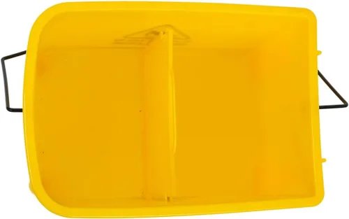 Vista 9 de Combo de cubo de fregona y escurridor lateral, carrito de limpieza resistente y comercial, escurridor de resorte sobre ruedas para limpieza