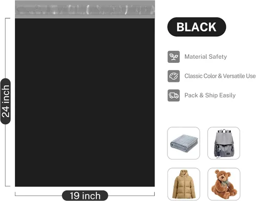 Vista 4 de Metronic - Bolsas de envío grandes de 19 x 24 pulgadas, 50
