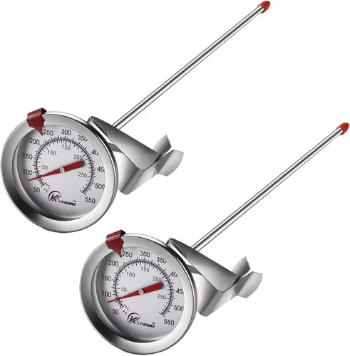 Vista 9 de KT THERMO Termómetro de caramelo/freír profundo con lectura instantánea, termómetro analógico, termómetro de carne con pincho de acero inoxidable