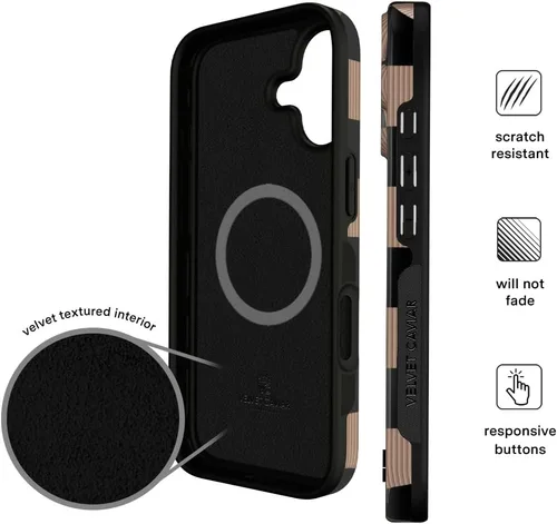 Vista 1209 de VELVET CAVIAR Funda para iPhone 15, compatible con MagSafe, probada contra caídas de 10 pies, fundas protectoras de diseño, leopardo color rosa