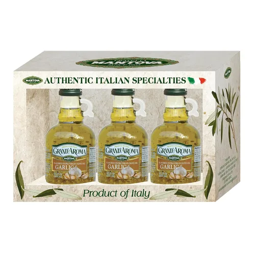 Vista 9 de Mantova Grand'Aroma Aceite de oliva virgen extra con sabor a albahaca, 8.5 onzas líquidas (paquete de 1)