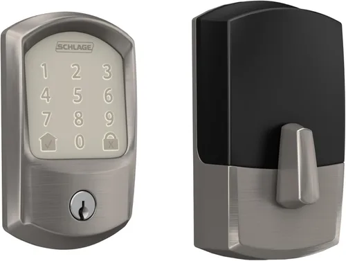 Vista 13 de Schlage - Cerradura inteligente Wi-Fi de codificación con borde Camelot en bronce envejecido
