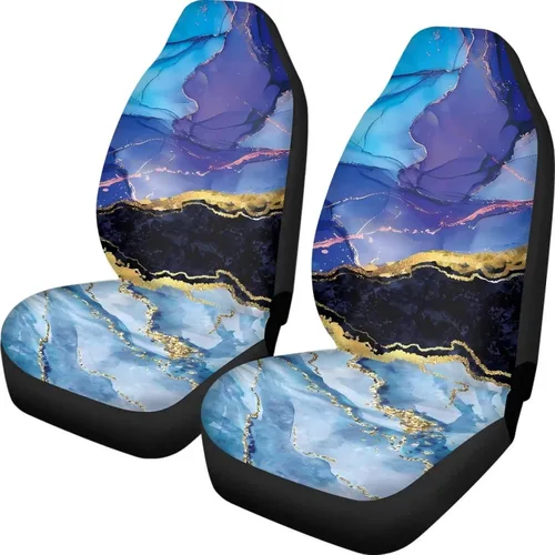 Vista 14 de Fundas de asiento de coche con estampado de bandera estadounidense, fundas cómodas para asientos de automóvil, duraderas, ajuste universal