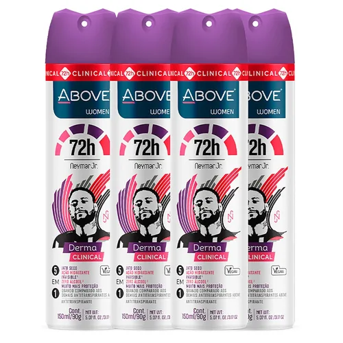 Vista 12 de ABOVE Derma Clinical - Desodorante antitranspirante 72 horas, 3.17 onzas, desodorante en aerosol seco para mujeres, antitranspirante en aerosol, sin