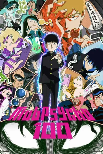 Vista 8 de Póster laminado de Mob Psycho 100, serie de anime japonés, 1 merch Webtoon dormitorio, póster de borrado en seco, arte de pared de 16 x 24 pulgadas