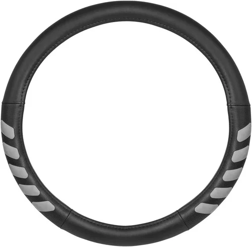 Vista 9 de Caterpillar Funda para volante ergonómica de dos tonos, agarre de piel suave.