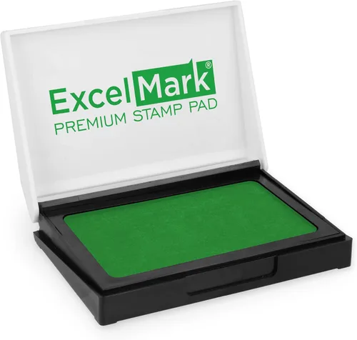 Vista 25 de ExcelMark - Almohadilla de tinta para sellos de goma 1-7/8 por 3-1/8 pulgadas - Negro