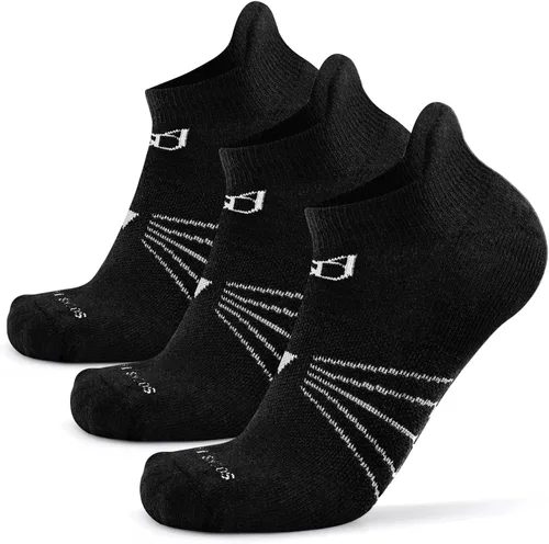 Vista 6 de Socks Daze Paquete de 36 calcetines deportivos de lana merina para hombre y mujer, para correr al tobillo, suaves, gruesos, acolchados