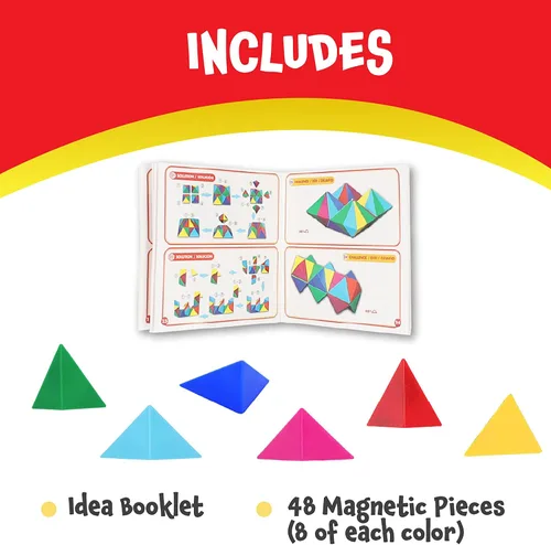 Vista 5 de POPULAR PLAYTHINGS Tri-Mags - Rompecabezas magnético, 48 piezas