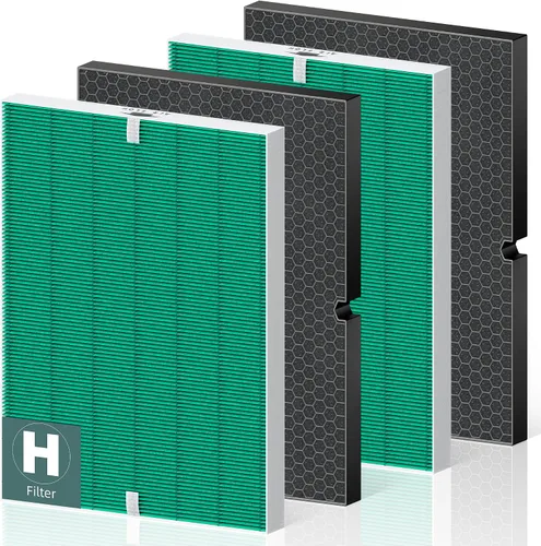 Vista 17 de 116130 Filtro de Repuesto H Removedor de Humo para Purificador de Aire Winix 5500-2 AM80 Plasmawave, Paquete Combinado de Filtro HEPA Verdadero
