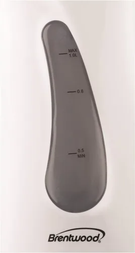 Vista 5 de Brentwood Hervidor eléctrico inalámbrico sin BPA, 1 litro, color blanco
