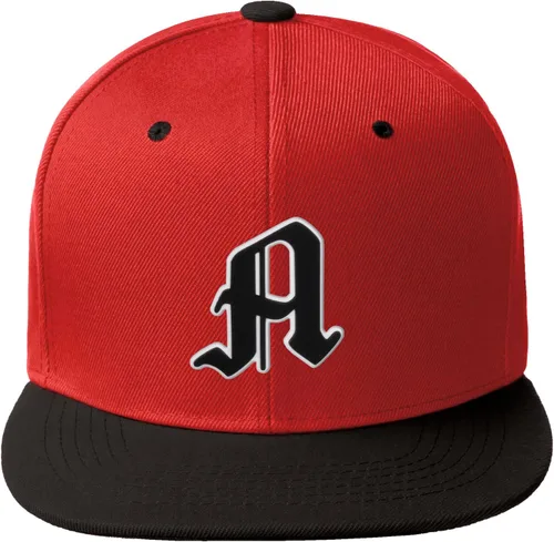 Vista 926 de Daxton Gorra clásica con visera de billete plano con letras del alfabeto inglés antiguo de la A a la Z