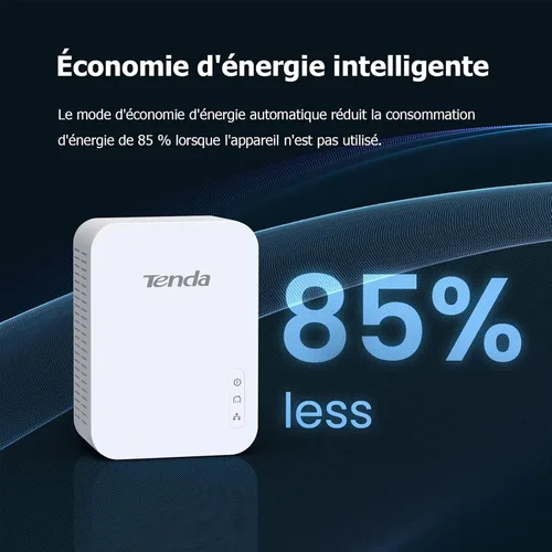 Vista 6 de Powerline Set 1000Mbps Tenda AH3