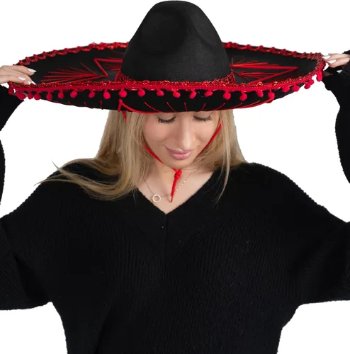 Vista 8 de Dress Up America Sombrero para niños y adultos - Sombreros tradicionales para disfraz de fiesta