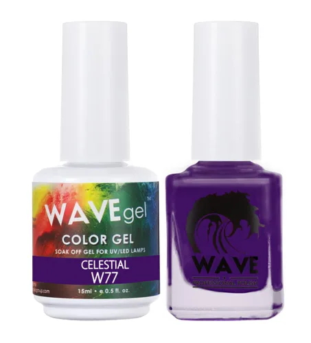 Vista 6 de WAVEGEL - Juego dúo de gel y esmalte de uñas a juego - Colección Simplicity - #P109 Blizzard I 0.5 onzas