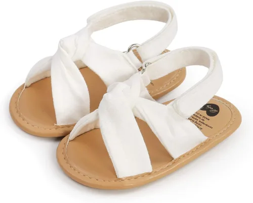 Vista 50 de Sandalias de verano para bebés, niñas y niños, unisex, antideslizantes, suela suave, transpirable, para primeros pasos, zapatos de playa al aire