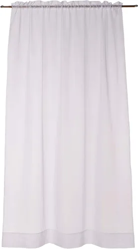 Vista 24 de Stylemaster Elegance Cenefa recta de gasa transparente, 60 x 14 pulgadas, color dorado