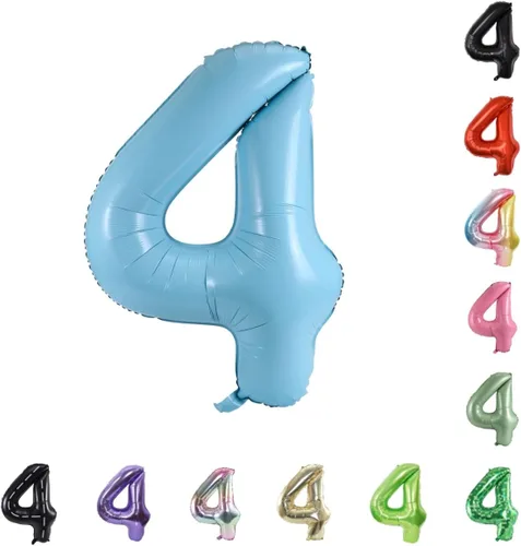 Vista 18 de Globo grande de helio con números 0-9 de 40 pulgadas para cumpleaños, bodas y fiestas (rojo, 9)