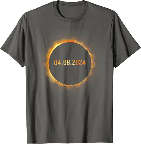 Vista 68 de Totality 04.08.24 Total Solar Eclipse 8 de abril de 2024 Eclipse Camiseta, Negro, S