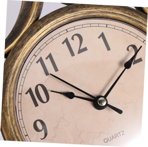 Vista 5 de Reloj de pared silencioso con esfera dorada, decoración de habitación, reloj de pared grande y moderno para el hogar