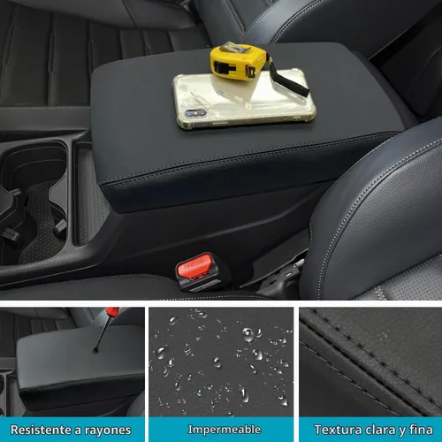 Vista 5 de Cubierta de Reposabrazos de Consola Central Compatible con Accesorios Honda CRV 2023 2024 2025 2026, para Cubierta Protectora de Caja de Puntadas
