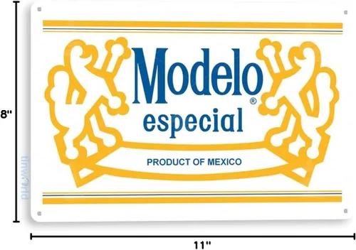 Vista 3 de Tinworld Letrero de estaño: signo de modelo especial de cerveza Bar Sign Retro Cerveza Signo Cervecería Signo de cervecería Cottage C713