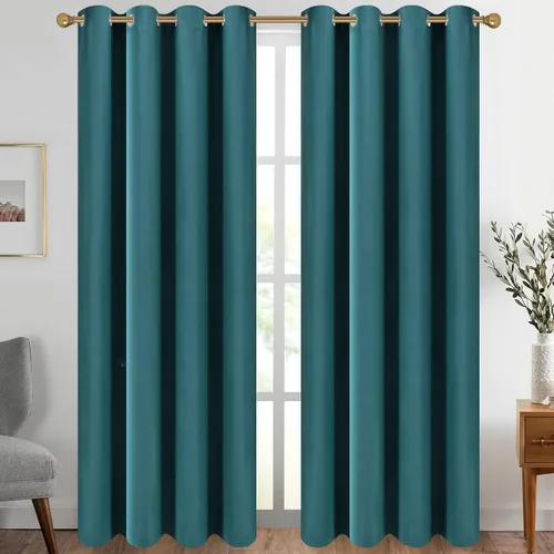 Vista 66 de Diraysid Cortinas opacas beige con ojales para dormitorio, con aislamiento térmico, cortinas de oscurecimiento de habitación, 38 x 54 pulgadas, 2