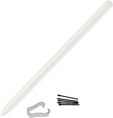 Vista 7 de Reemplazo de lápiz óptico Galaxy Tab S9 Ultra S Pen para Samsung Galaxy Tab S9 Plus Stylus Pen sin Bluetooth (beige) + 5 puntas gratis para Samsung