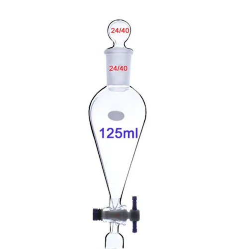 Vista 6 de 25pcs nueva aceite esencial de laboratorio destilación, cristalería de vapor Kits Destilador de agua purificador w/separadores embudo