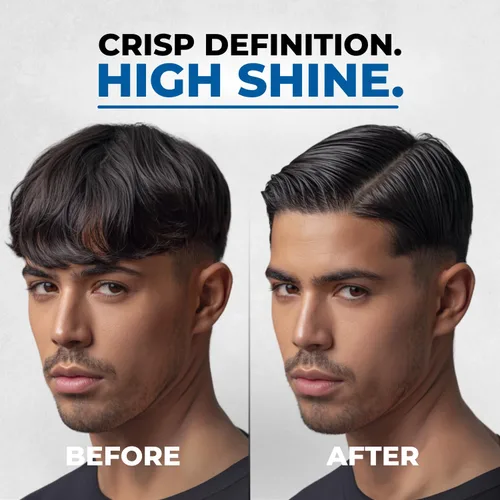 Vista 3 de Gentlemen Republic Oceano Gel para el cabello para hombre, 16 onzas, gel de peinado de alto brillo y fuerte sujeción táctil para cabello, fórmula
