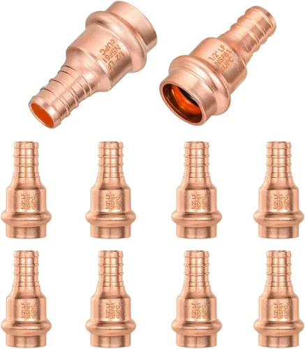 Vista 16 de Copper Pro - Juego de 15 accesorios de prensa de cobre para fontanería resistentes de 1/2 pulgada