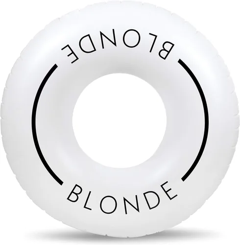Vista 2 de Loteli Flotador de natación – Anillo de natación inflable minimalista estético Accesorio clásico para fiesta, sesión de fotos, diversión