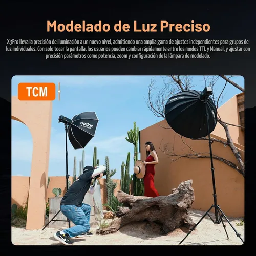Vista 5 de Godox Disparador de flash X3 Pro C TTL para Canon (X3 actualizado 2026)