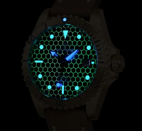 Vista 3 de BODERRY Relojes de buceo automáticos japoneses originales para hombre, caja de bronce con cristal de zafiro, reloj de pulsera mecánico impermeable
