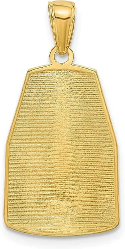 Vista 3 de Collar con dije de oro amarillo de 14 quilates del sur de EE. UU. Key West con dije de oro amarillo del sur de la mayoría de los puntos de EE. UU.