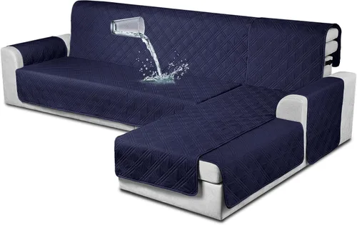 Vista 11 de TAOCOCO Fundas de Sofá Seccional 100% Impermeables en Forma de L, Fundas de Sofá de 3 Piezas, Funda de Chaise Lounge para Mascotas y Niños, Fundas