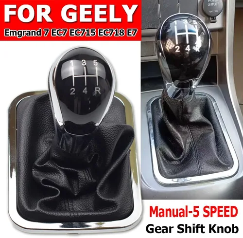 Vista 3 de Pomo de palanca de cambios Pomo de cambio Bota para Geely Emgrand 7 EC7 EC715 EC718 E7