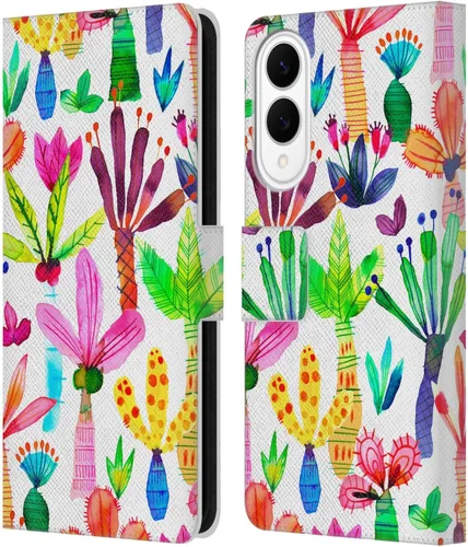 Vista 55 de Head Case Designs Officially Licensed Ninola Brushstrokes Black Summer Patterns Leather Wallet Case Compatible with Samsung Galaxy A07 4G
