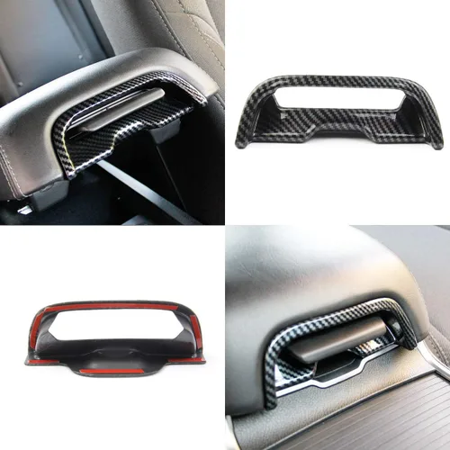 Vista 4 de crosselec Reposabrazos de fibra de carbono con mango de caja, accesorios de decoración interior para Dodge Charger 2011-2021/Chrysler 300 2015-2021