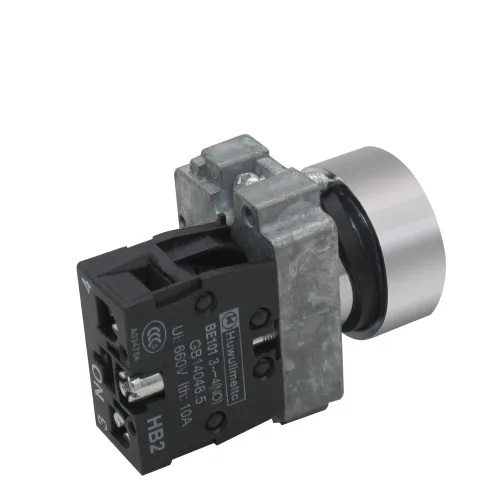 Vista 4 de mxuteuk 2pcs 1 NO 0.866 in Interruptor de botón momentáneo SPST Negro 660V 10A HB2-BA21-HH