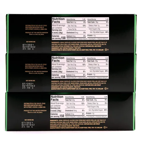 Vista 9 de Nestle After Eight, Dark Mint Thins (30 Mints - 10.5 oz/300 g, PACK - 3)