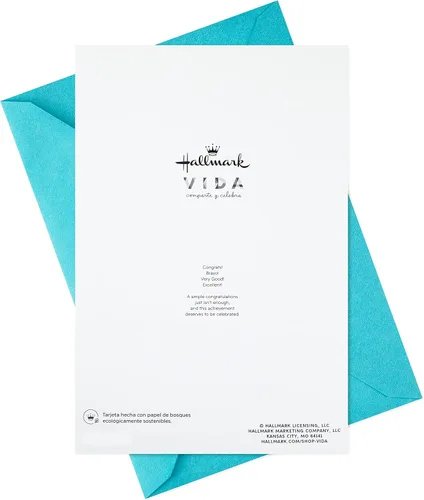 Vista 6 de Hallmark Vida Pack de 4 Tarjetas de Felicitaciones o Graduación Españolas (Felicidades)