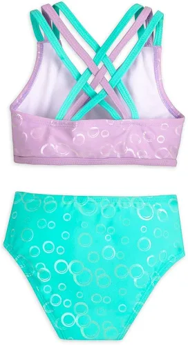 Vista 2 de Disney Ariel Deluxe - Juego de traje de baño para niñas la Sirenita